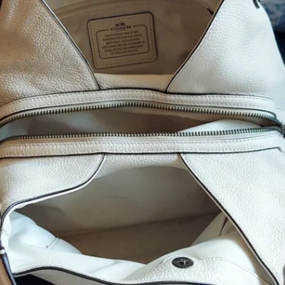 COACH Edie Leather Shoulder Bag Satchel/Shoulder Bag - Picture 10 of 13